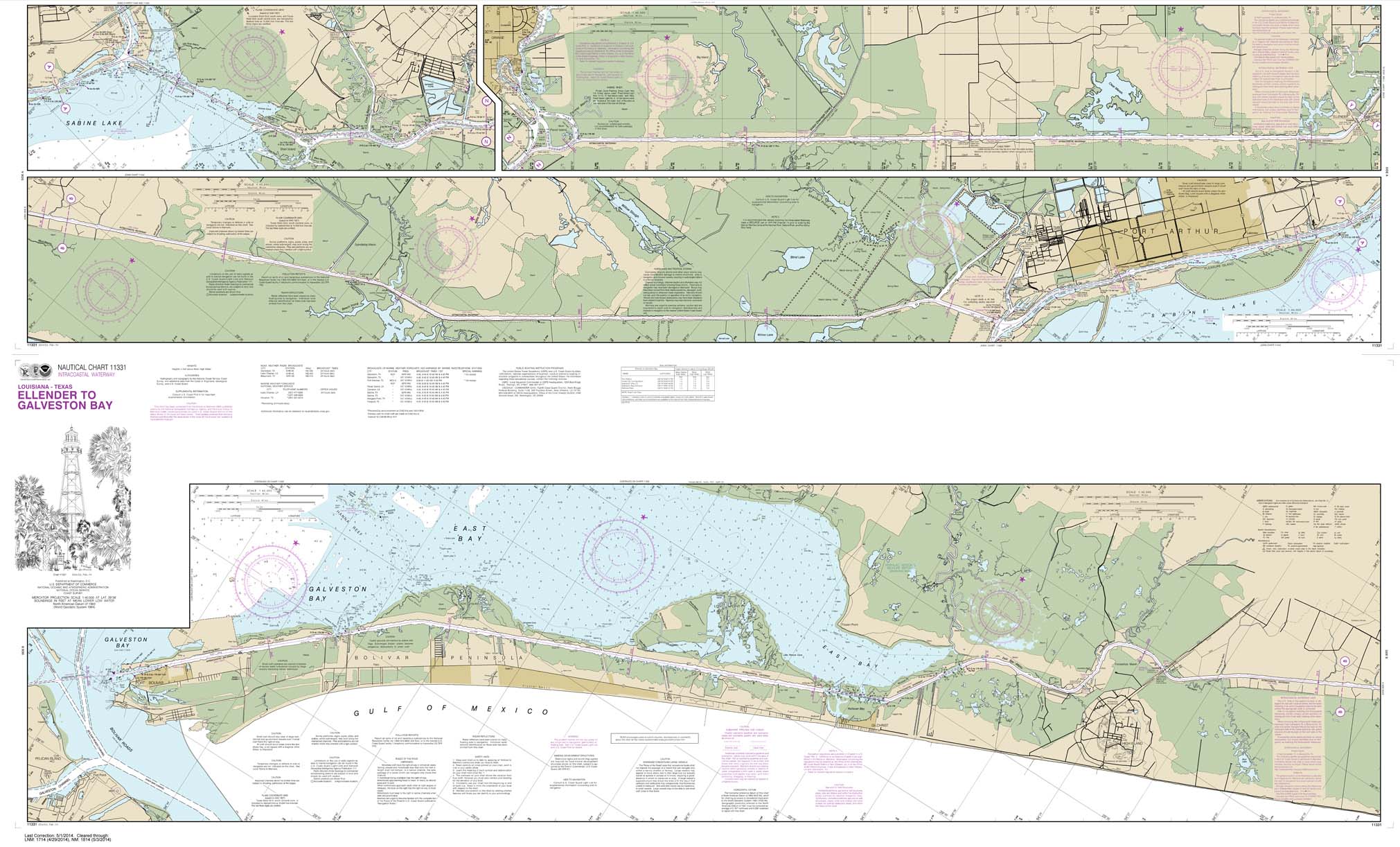 Intracoastal Waterway Ellender to Galveston Bay