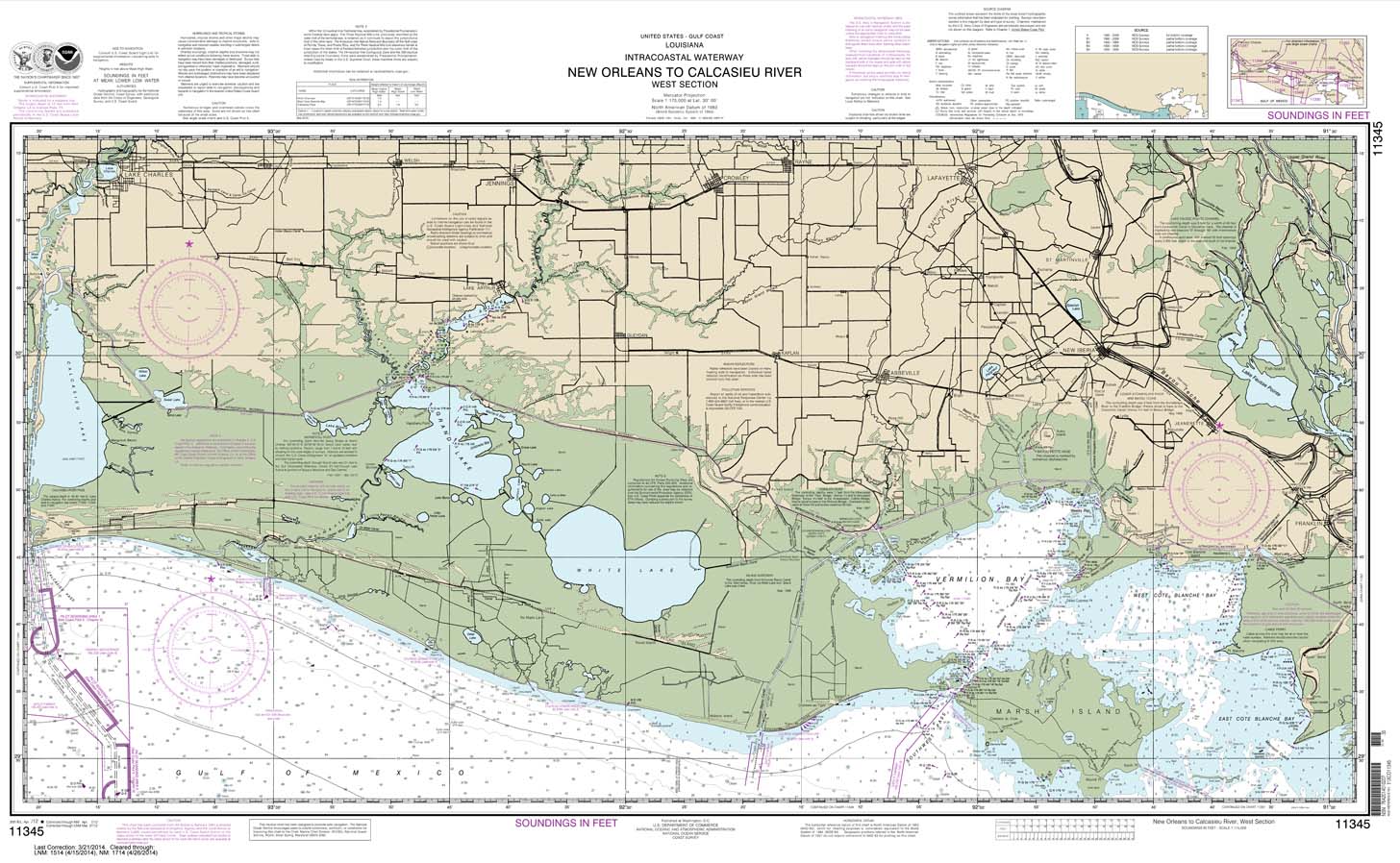 Intracoastal Waterway New Orleans to Calcasieu River West Section