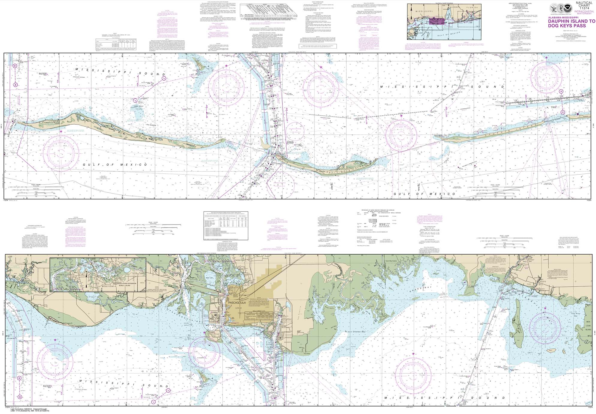 Intracoastal Waterway Dauphin Island to Dog Keys Pass