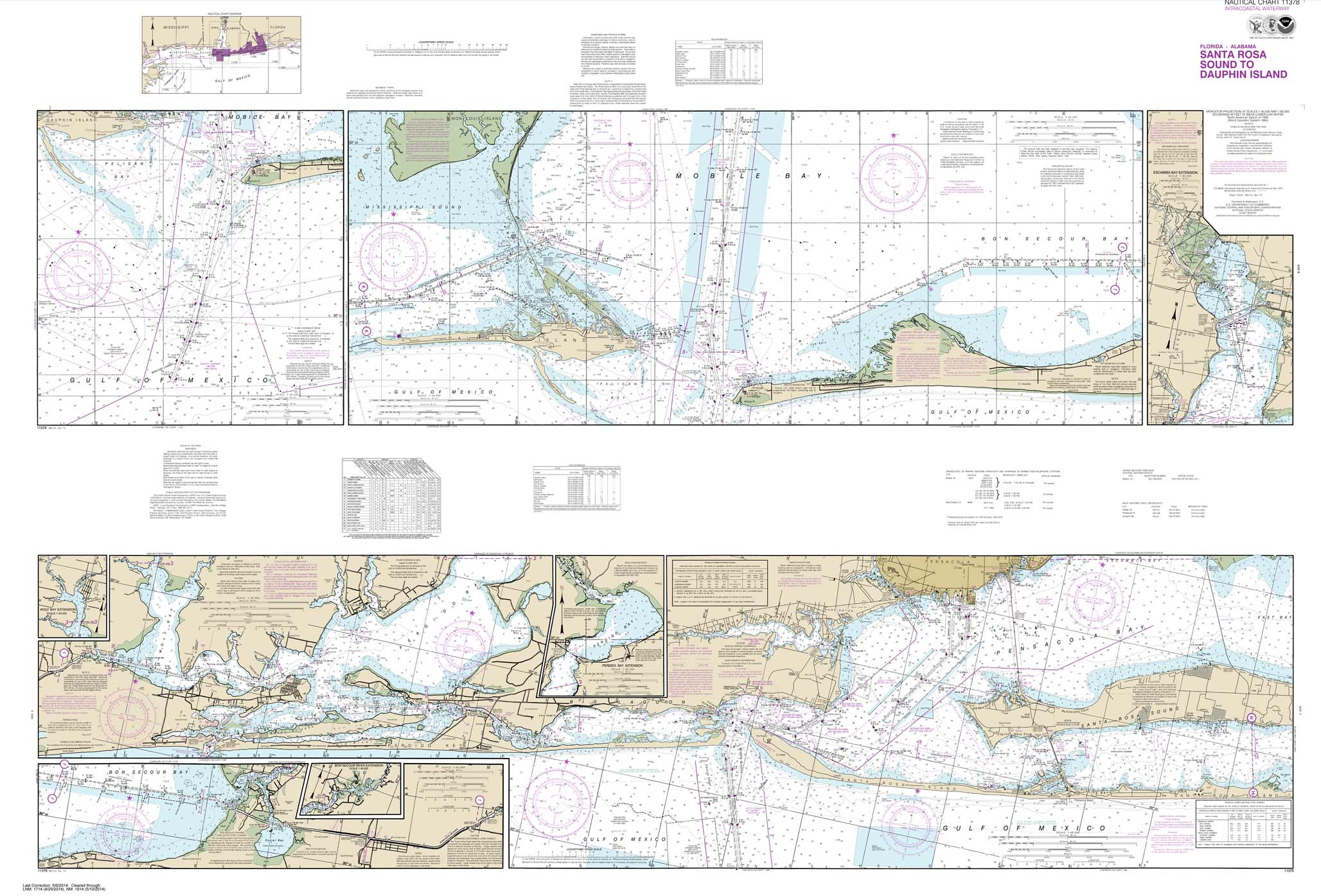 Intracoastal Waterway Santa Rosa Sound to Dauphin Island