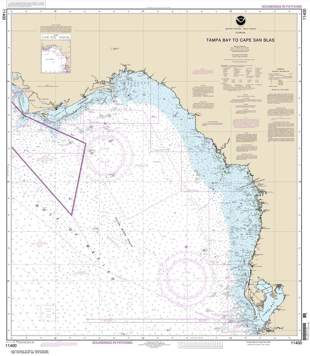 Horseshoe Point to Rock Islands;Horseshoe Beach 11407 Nautical Charts