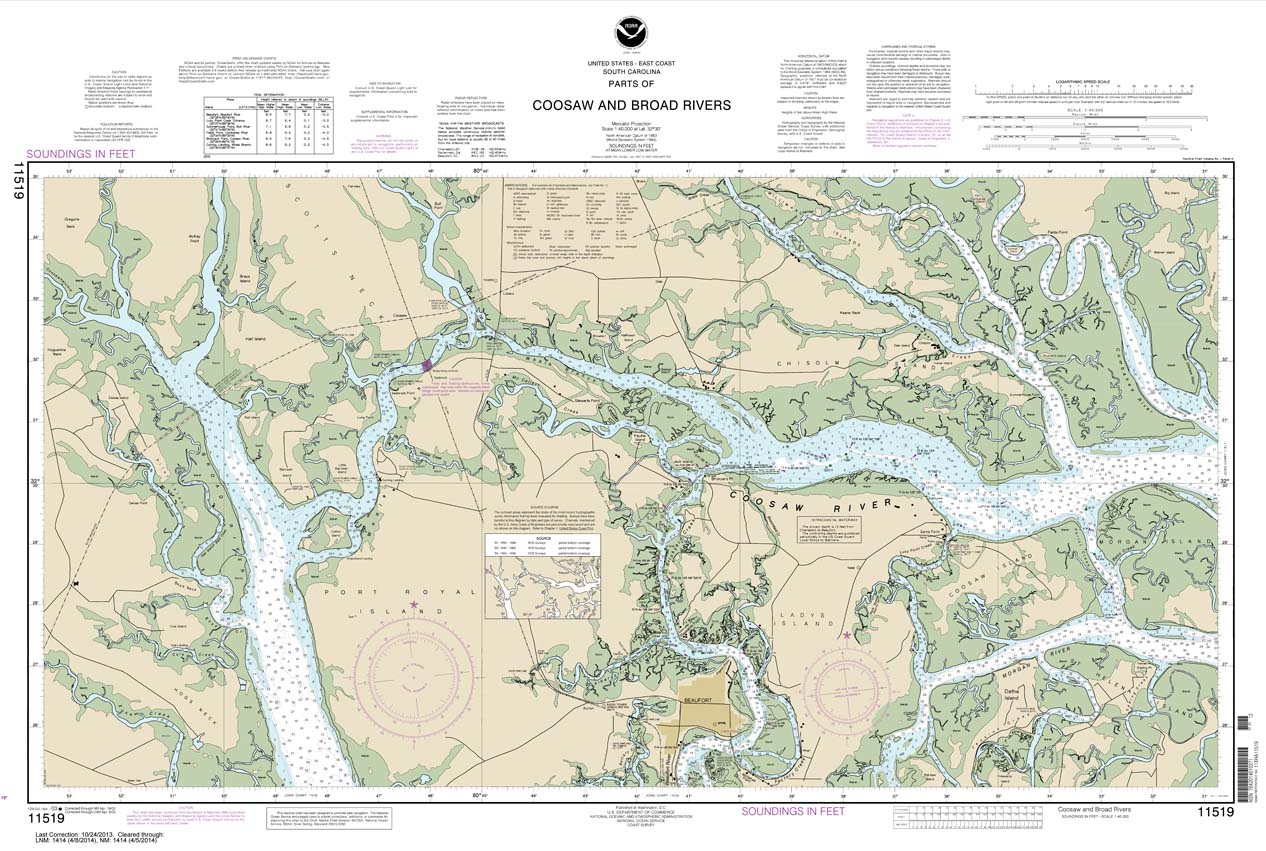 Parts of Coosaw and Broad Rivers