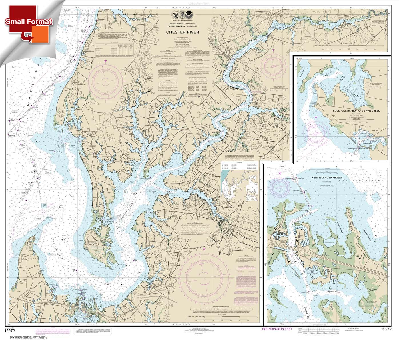 Chester River; Kent Island Narrows Rock Hall Harbor and Swan Creek