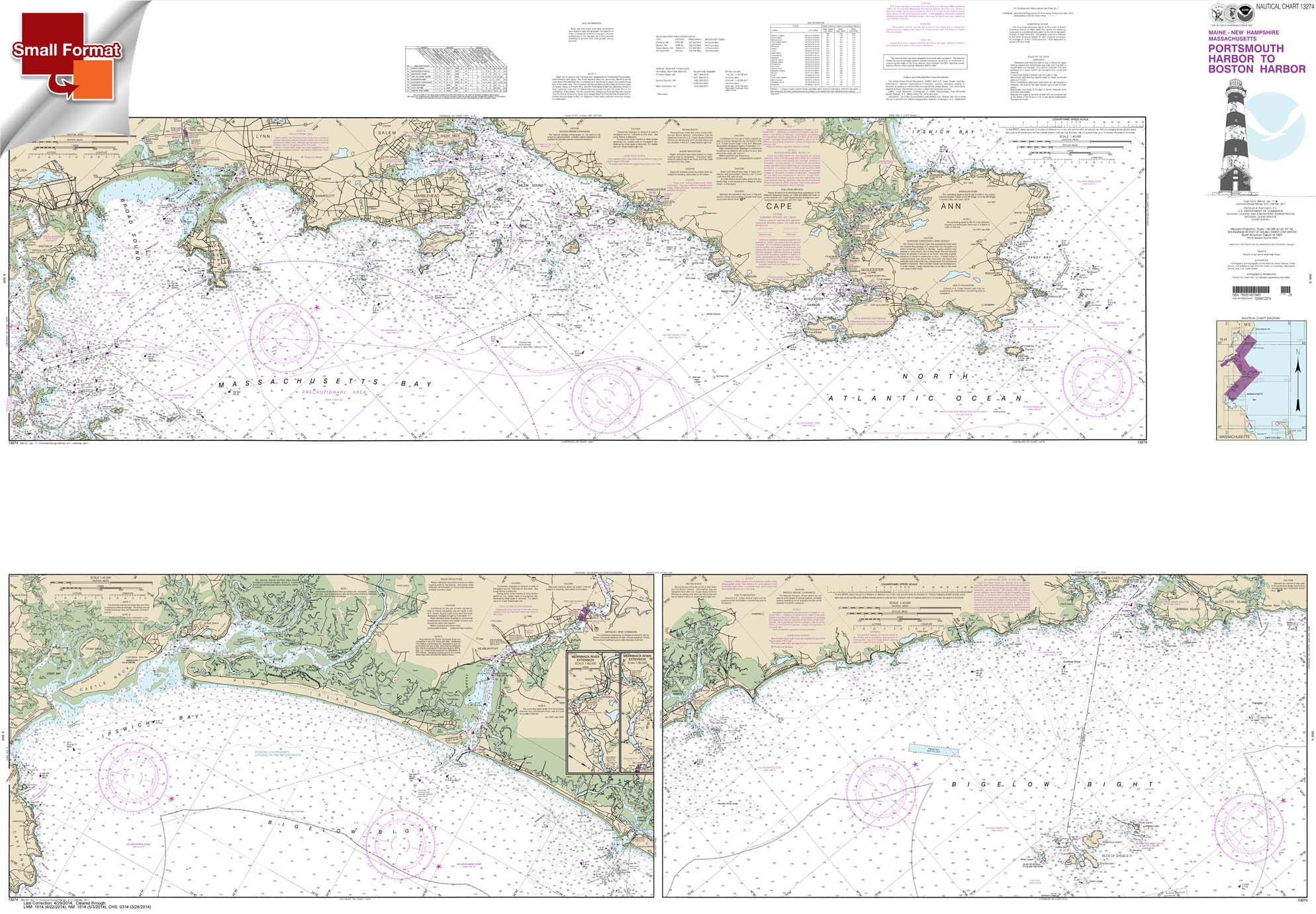 Portsmouth Harbor to Boston Harbor; Merrimack River Extension