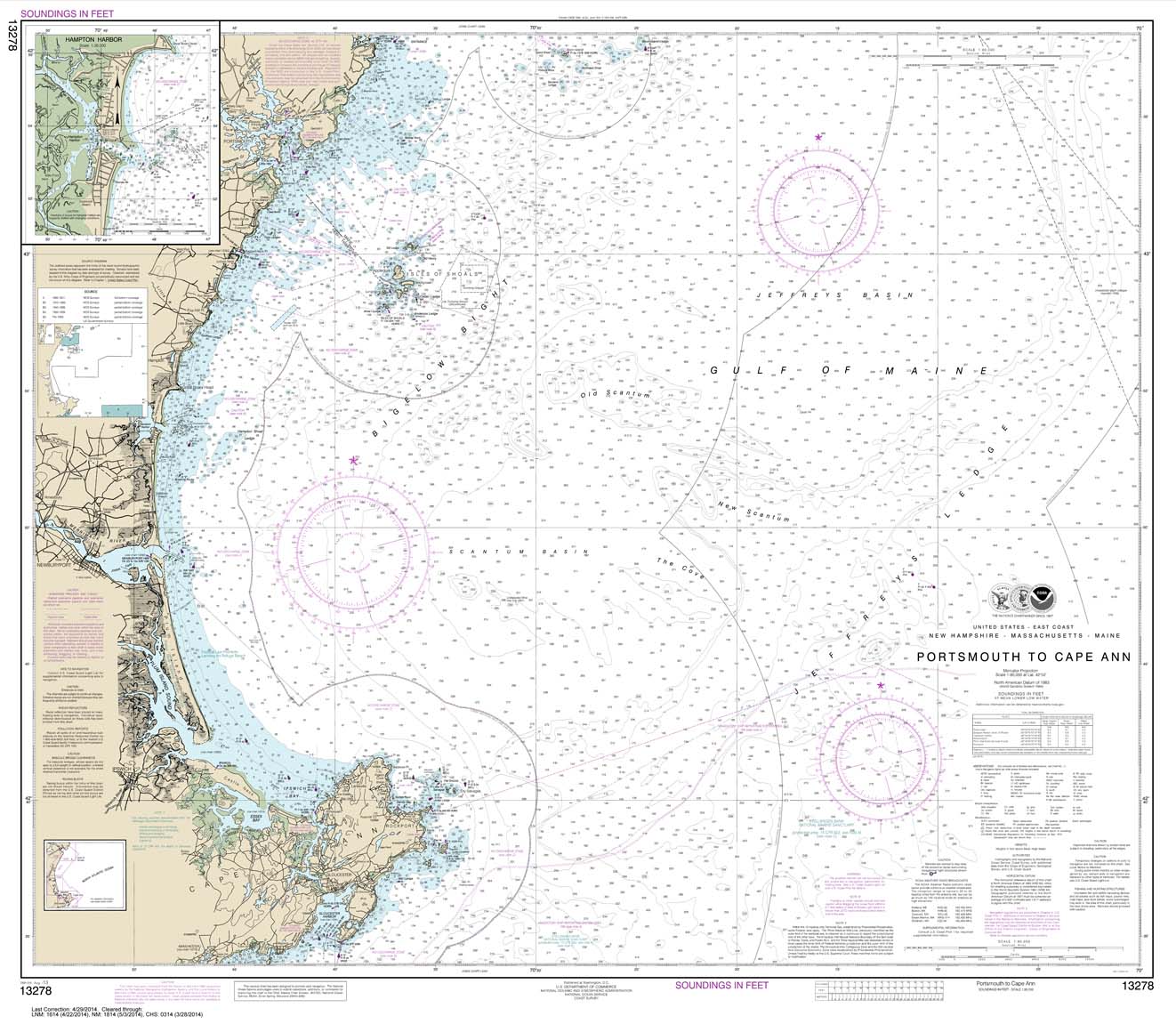 Portsmouth to Cape Ann; Hampton Harbor