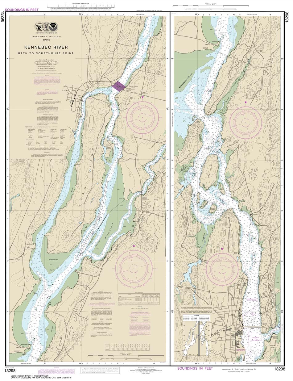 Kennebec River Bath to Courthouse Point