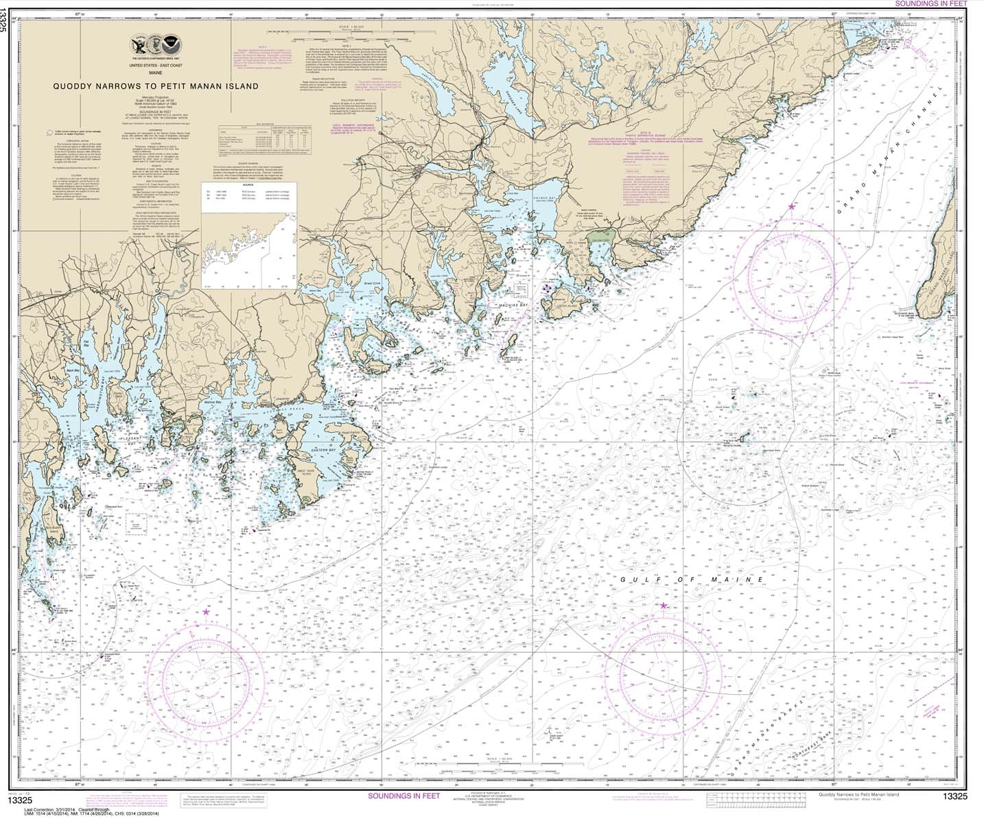 Quoddy Narrows to Petit Manan lsland