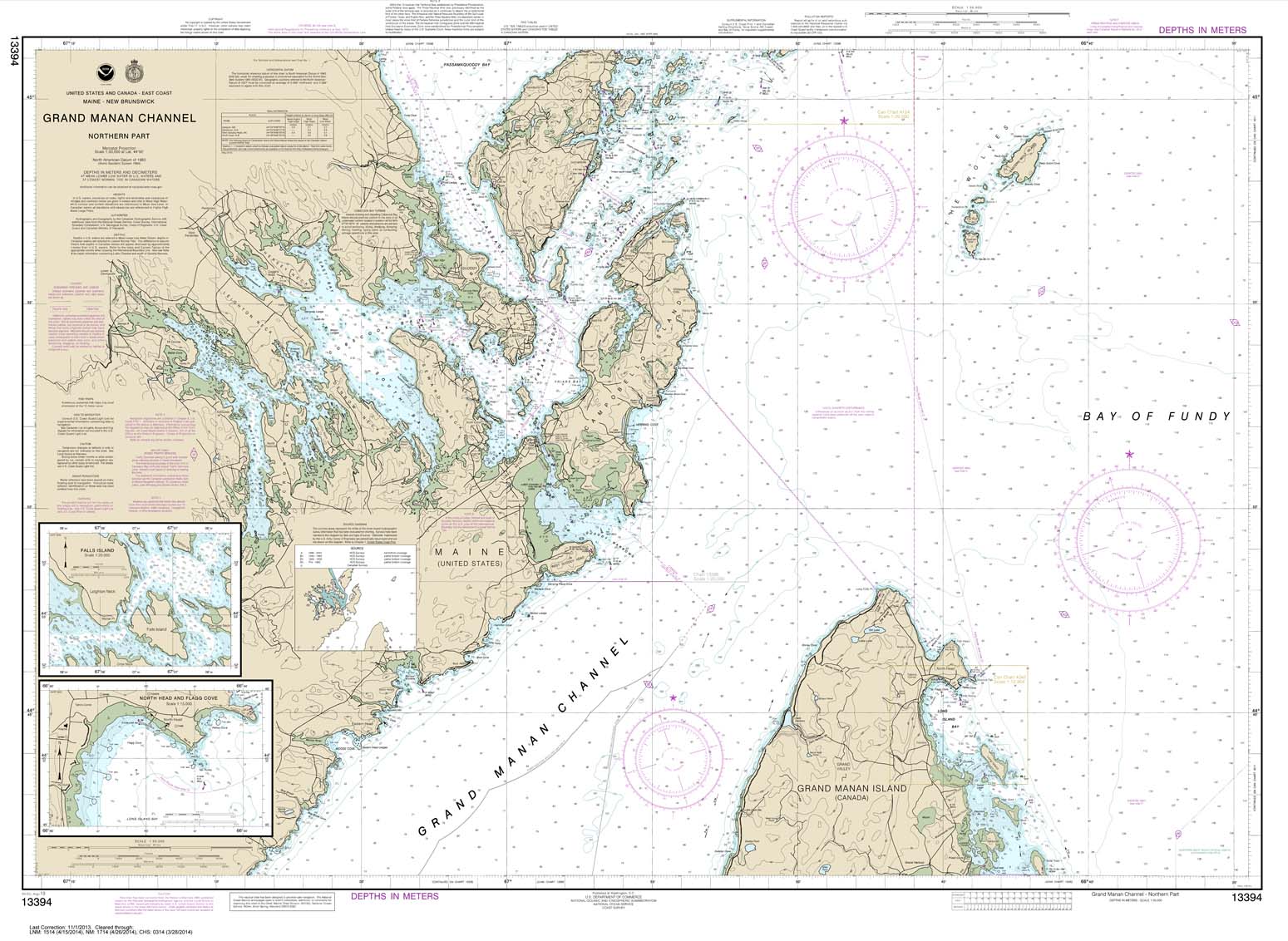 Grand Manan Channel Northern Part; North Head and Flagg Cove