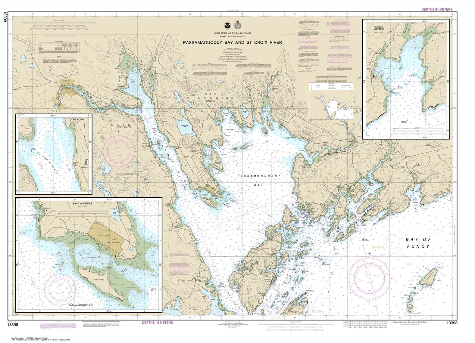 Passamaquoddy Bay and St. Croix River; Beaver Harbor; Saint Andrews; Todds Point