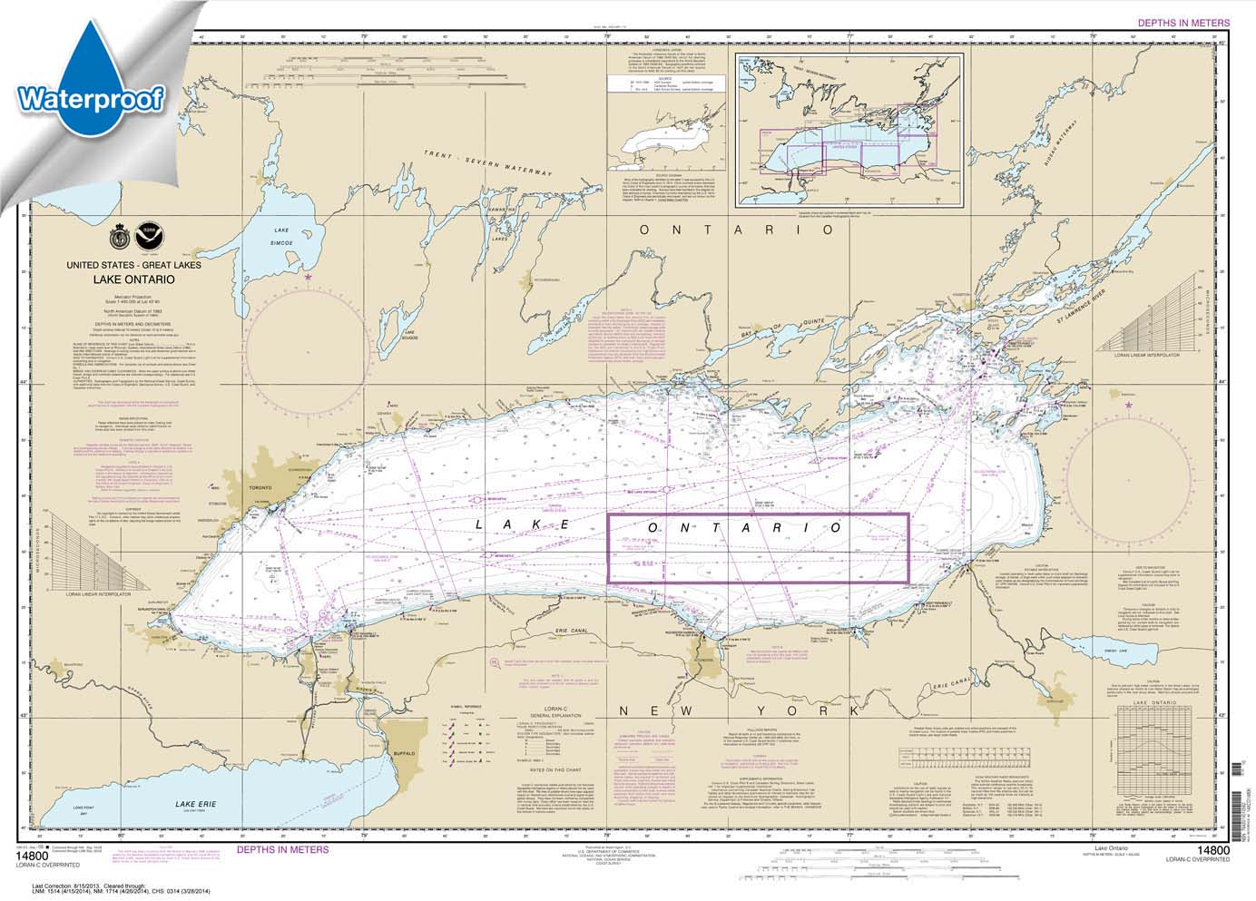 Lake Ontario 14800 Nautical Charts