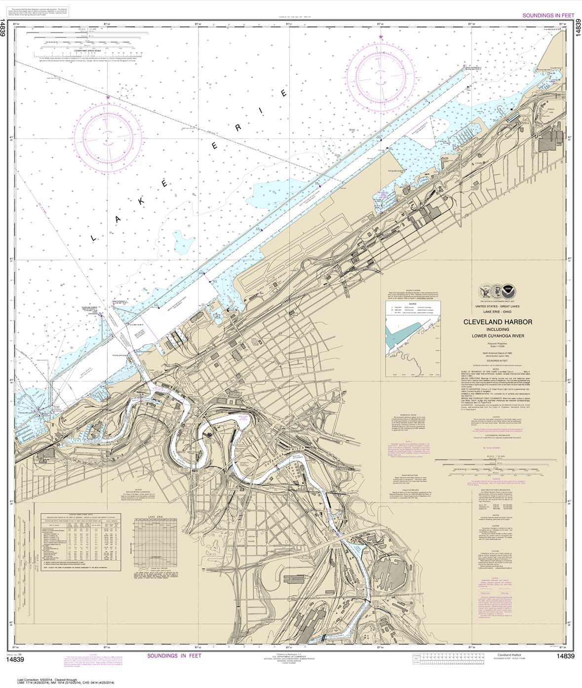 Cleveland Harbor: including lower Cuyahoga River