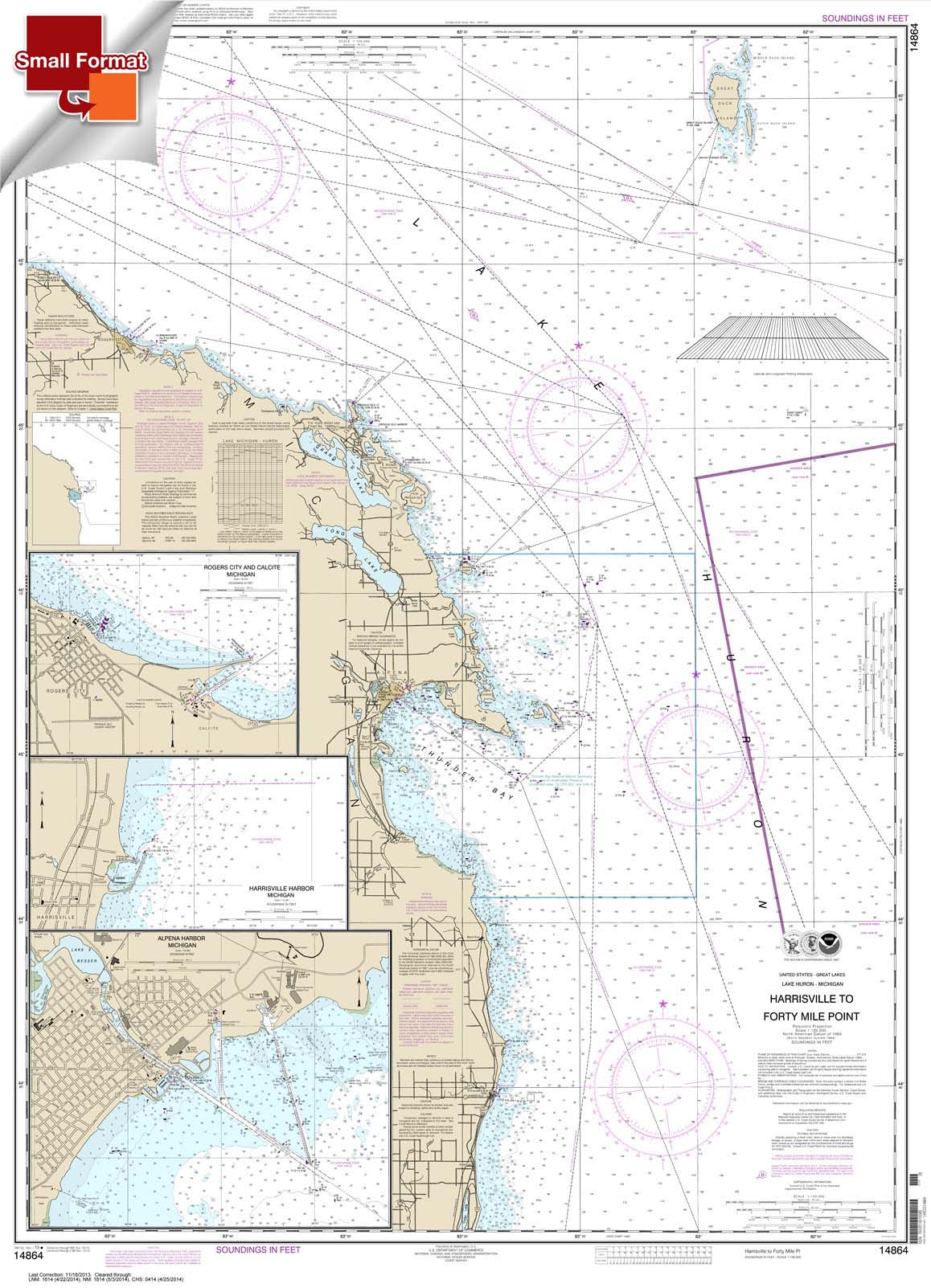 Harrisville to Forty Mile Point;Harrisville Harbor;Alpena;Rogers City and Calcite