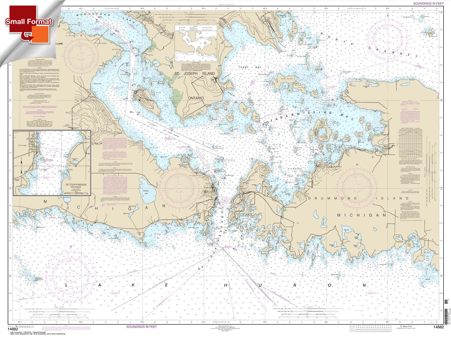 St. Mars River - Detour Passage to Munuscong Lake;Detour Passage