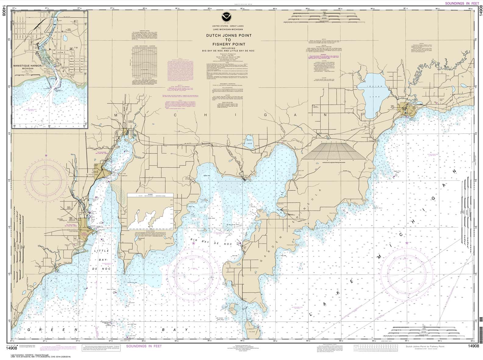 Dutch Johns Point to Fishery Point: including Big Bay de Noc and Little Bay de Noc;Manistique