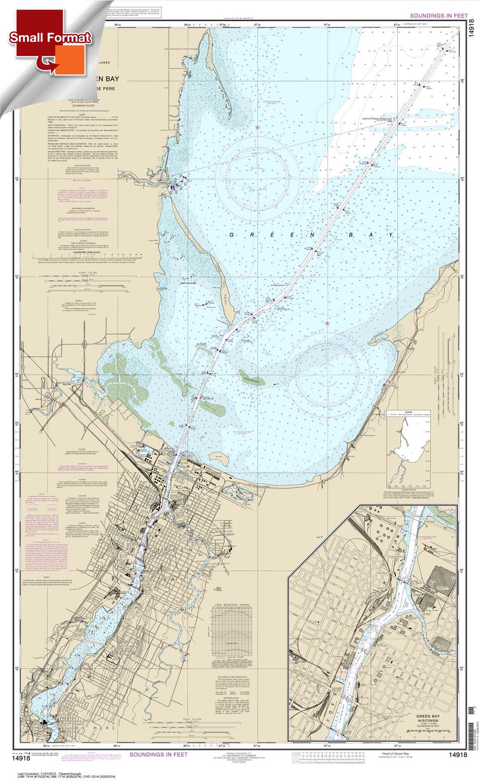 Head of Green Bay: including Fox River below De Pere;Green Bay