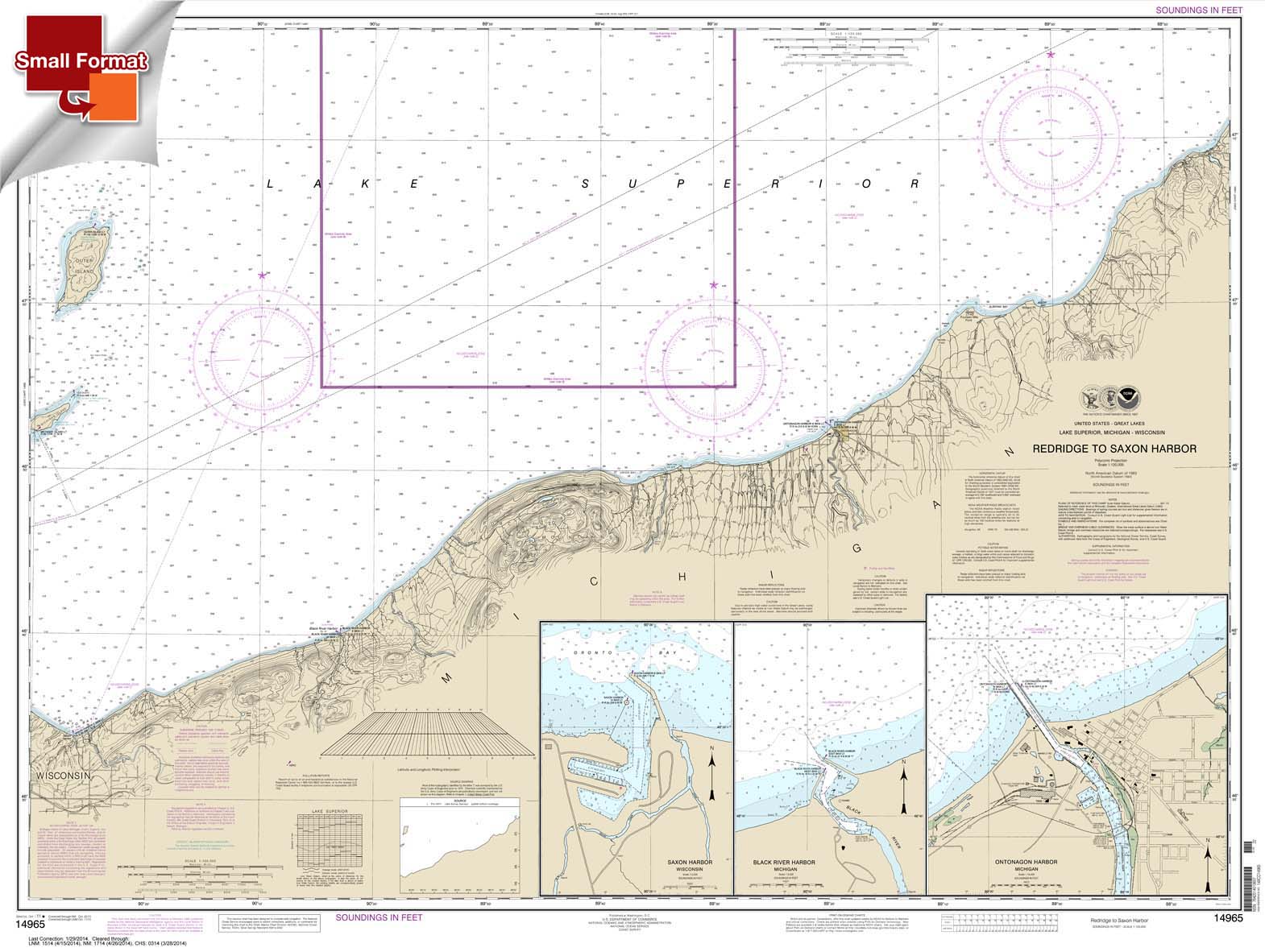 Redridge to Saxon Harbor;Ontonagon harbor;Black River Harbor;Saxon Harbor