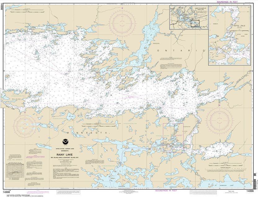 Rainy Lake-Big Island: Minn.: to Oakpoint Island: Ont.;Kettle Falls