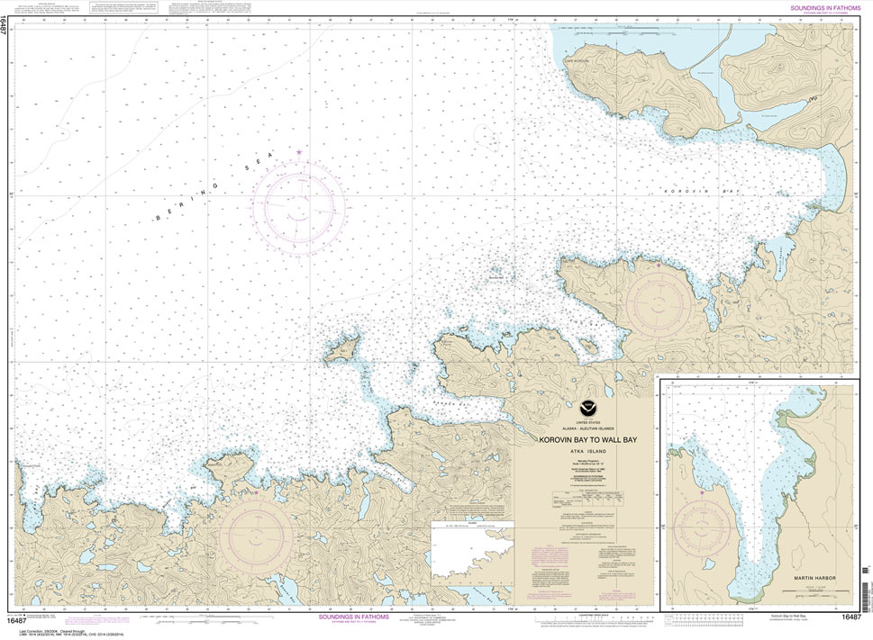 Korovin Bay to Wall Bay-Atka Island;Martin Harbor