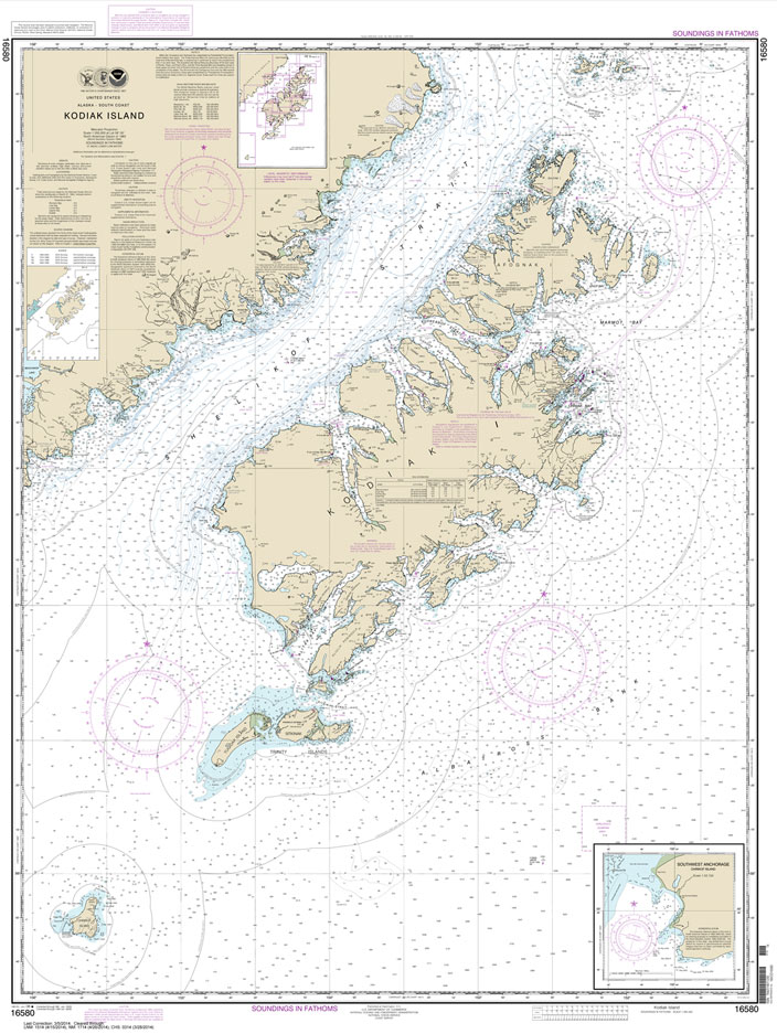 Kodiak Island;Southwest Anchorage: Chirikof Island