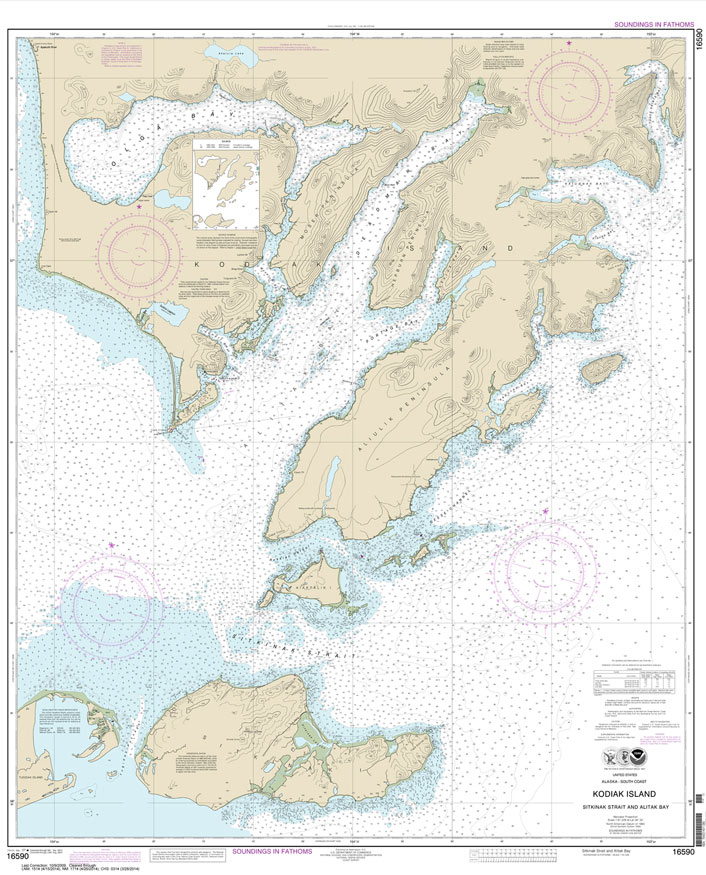 Kodiak Island Sitkinak Strait and Alitak Bay