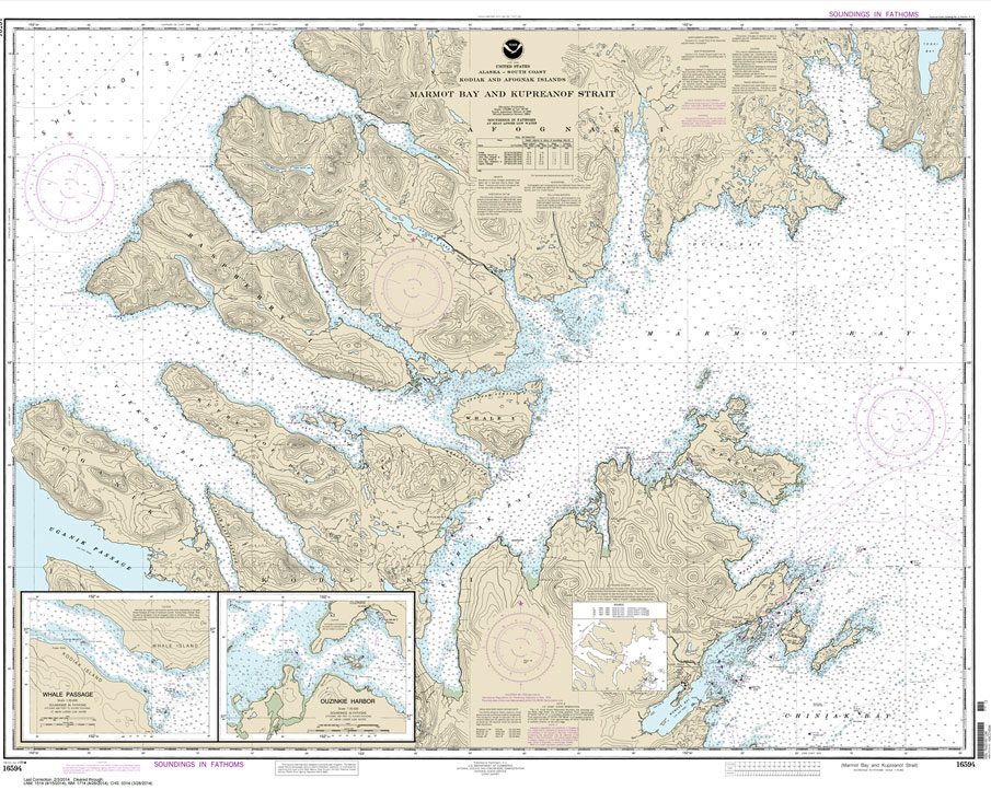 Marmot Bay and Kupreanof Strait;Whale Passage;Ouzinkie Harbor