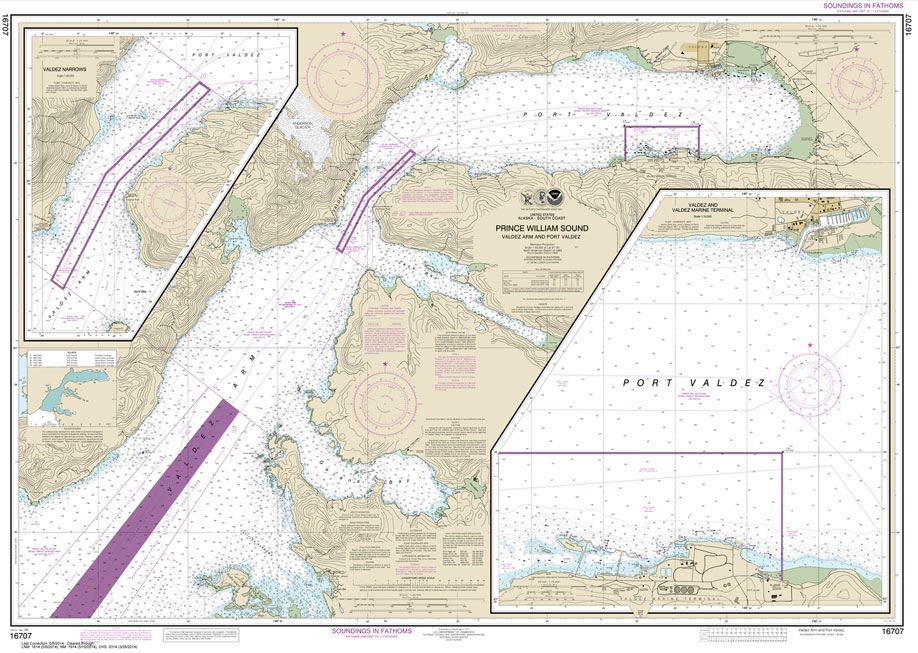 Prince William Sound-Valdez Arm and Port Valdez;Valdez Narrows;Valdez and Valdez Marine Terminal