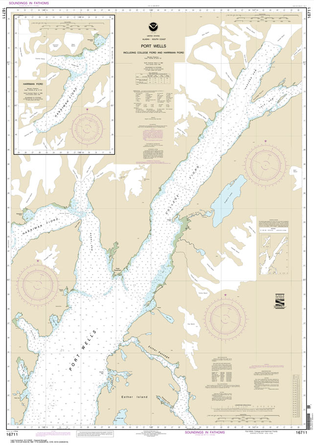 Port Wells: including College Fiord and Harriman Fiord