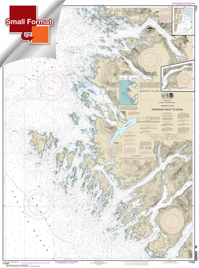 Crawfish Inlet to Sitka: Baranof I.;Sawmill Cove