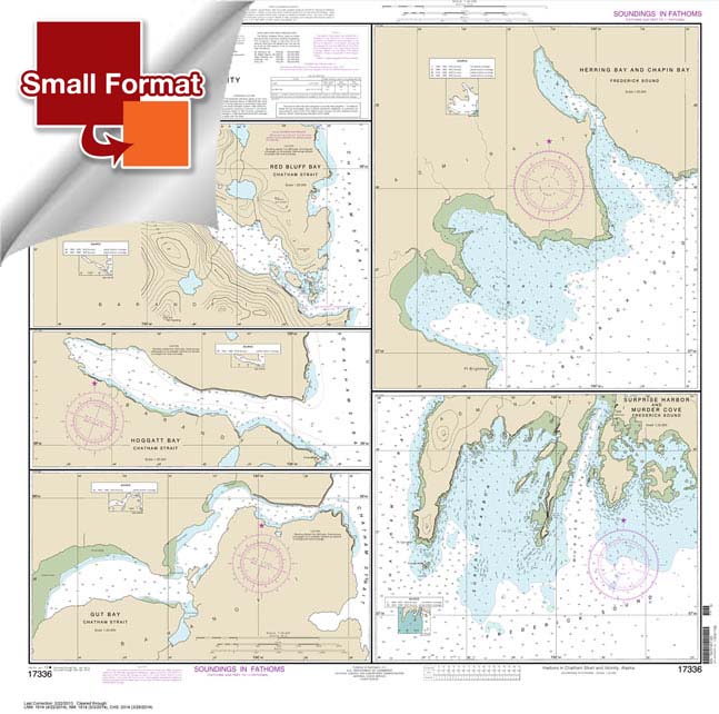 Harbors in Chatham Strait and vicinity Gut Bay: Chatham Strait;Hoggatt Bay: Chatham Strait;Red Bluff Bay: Chatham Strait;Herring Bay and hapin Bay: Frederick Sound;Surprise Hbr: and Murder Cove: Frederick Sound