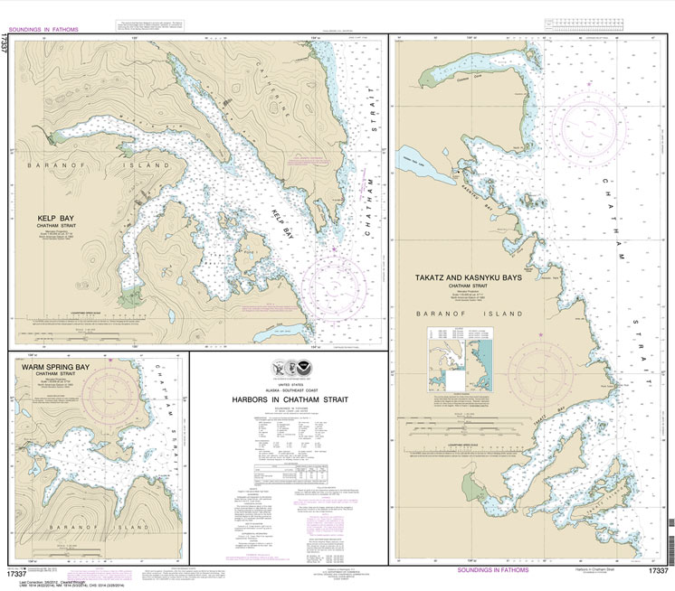 Harbors in Chatham Strait Kelp Bay;Warm Spring Bay;Takatz and Kasnyku Bays