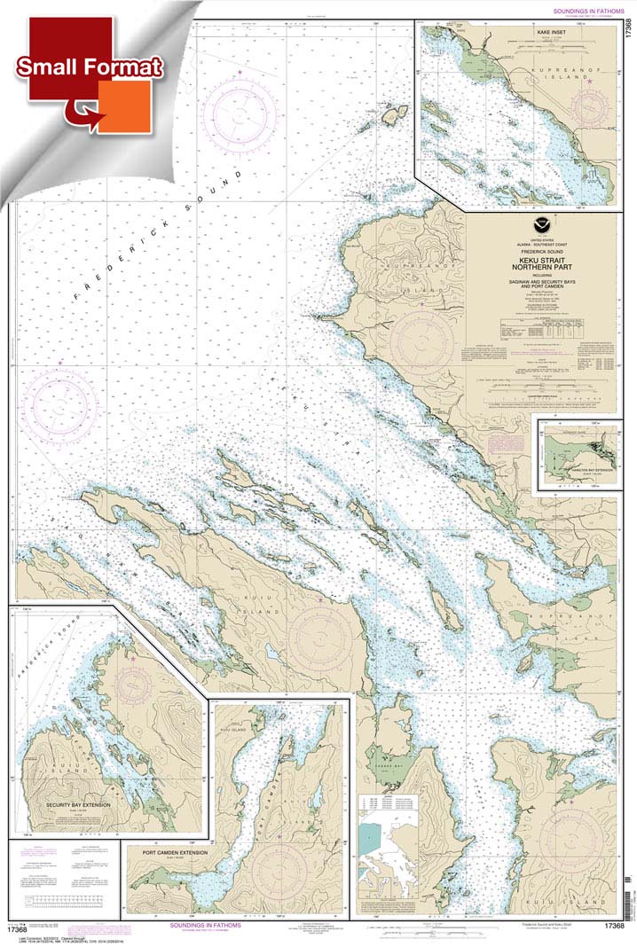 Keku Strait-northern part: including Saginaw and Security Bays and Port Camden;Kake Inset