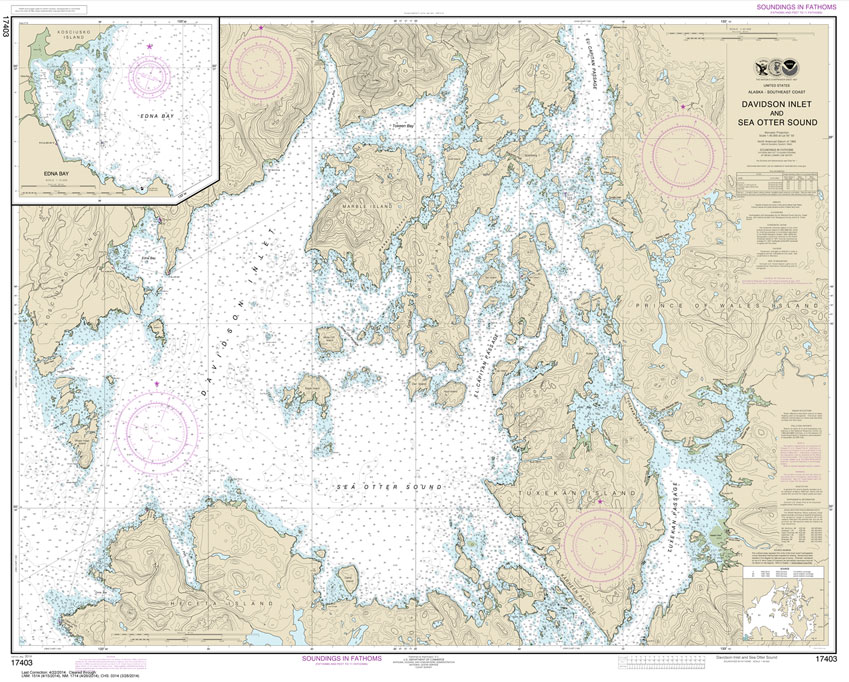 Davidson Inlet and Sea Otter Sound;Edna Bay