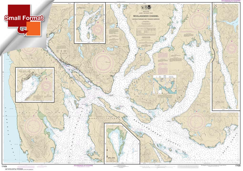 Revillagigedo Channel: Nichols Passage: and Tongass Narrows;Seal Cove;Ward Cove