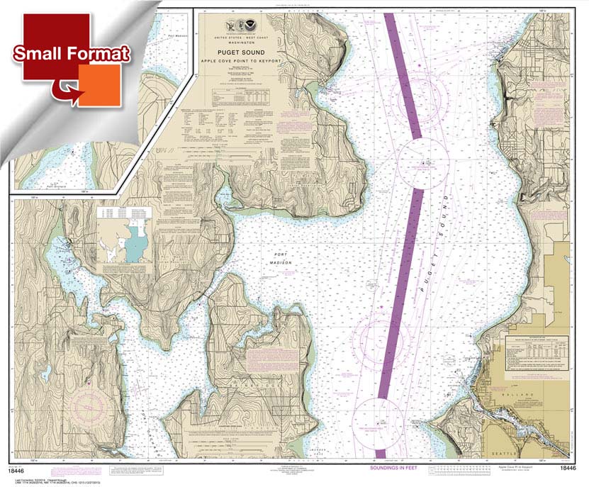 Puget SoundApple Cove Point to Keyport;Agate Passage 18446