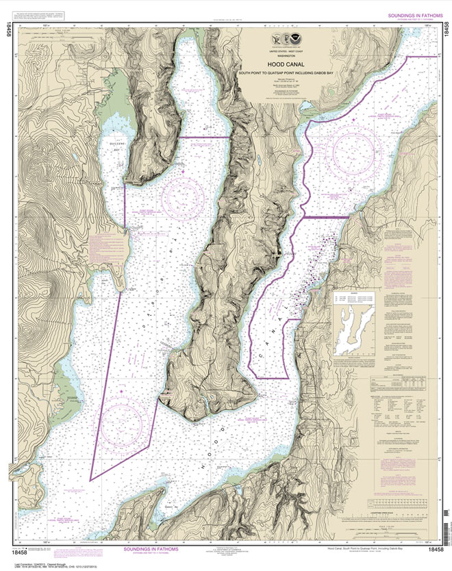 Hood Canal-South Point to Quatsap Point including Dabob Bay