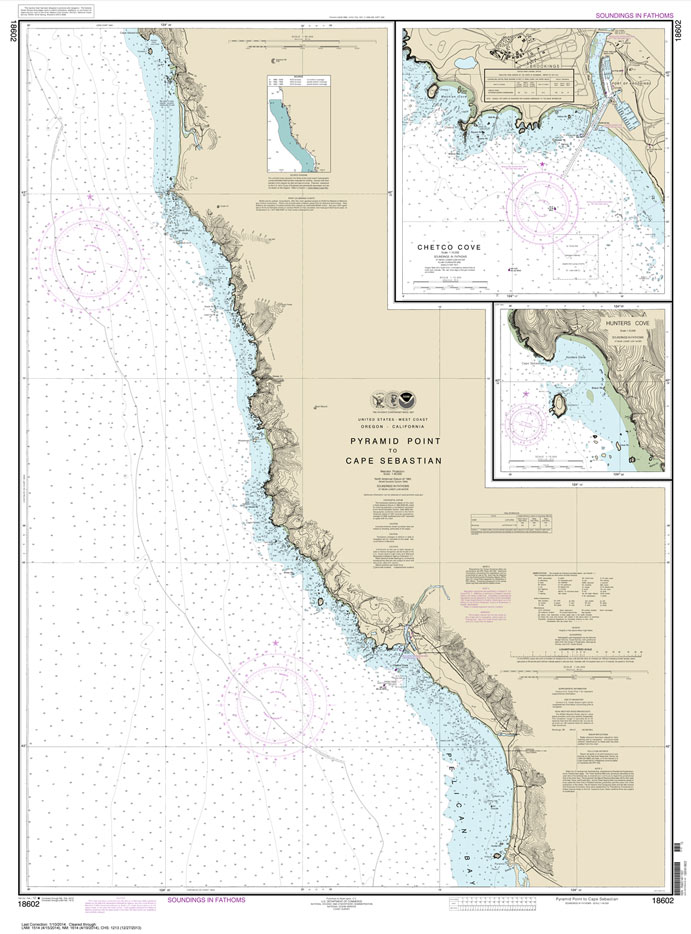 Pyramid Point to Cape Sebastian;Chetco Cove;Hunters Cove