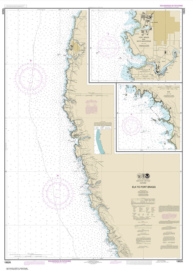 Elk to Fort Bragg;Fort Bragg and Noyo Anchorage;Elk