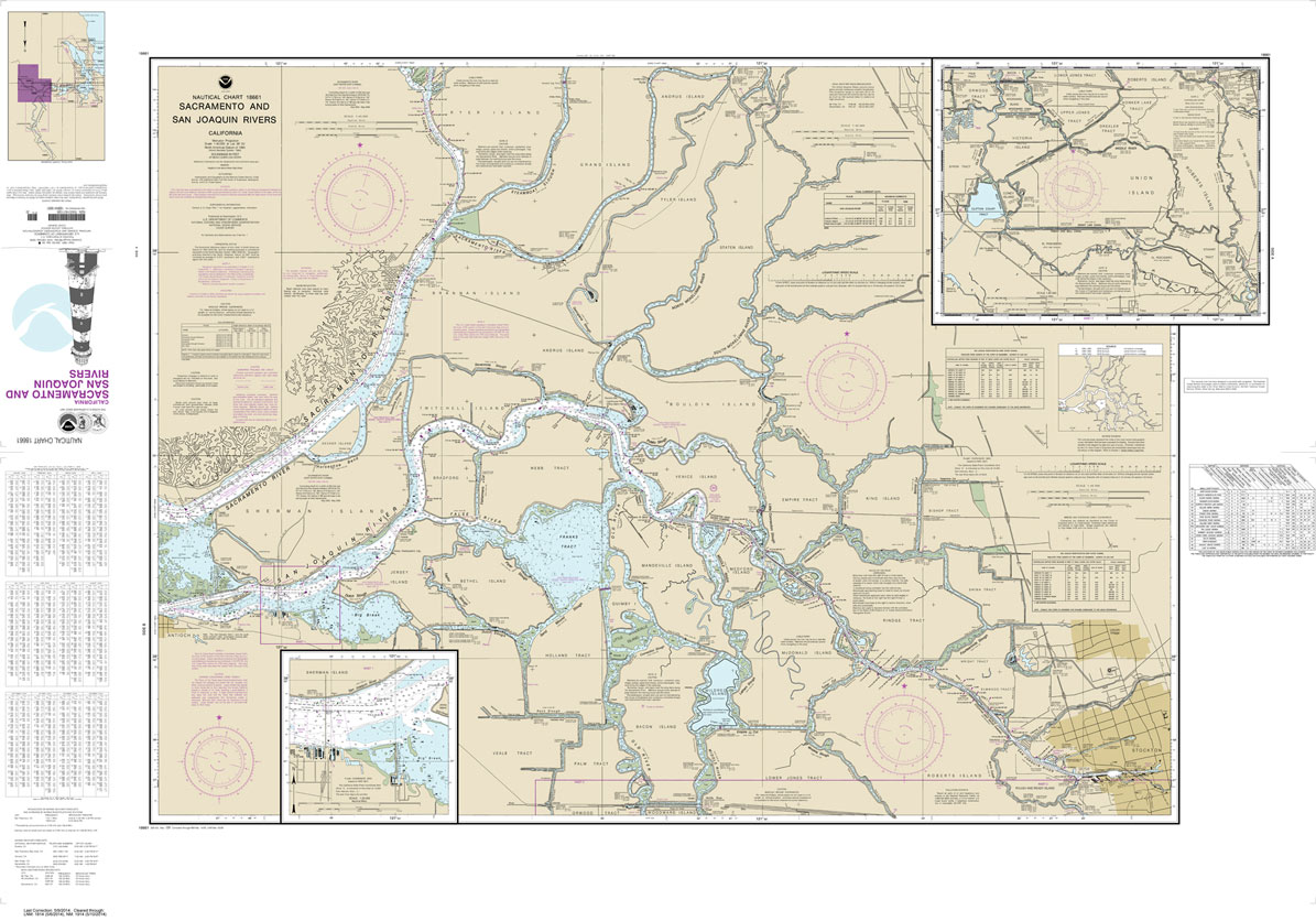 Sacramento and San Joaquin Rivers Old River: Middle River and San Joaquin River extension;Sherman Island