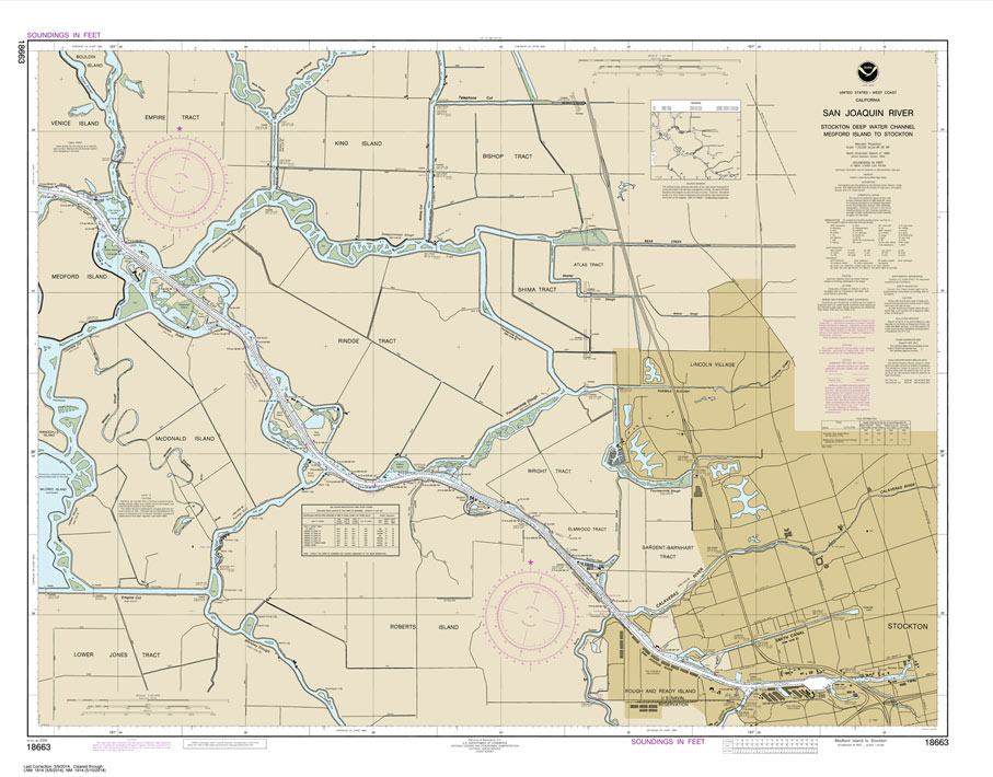 San Joaquin River Stockton Deep Water Channel Medford Island to Stockton