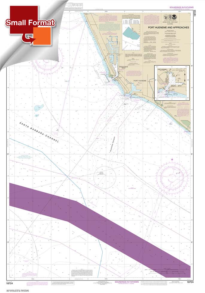 Port Hueneme And Approaches;Port Hueneme 18724 Nautical Charts