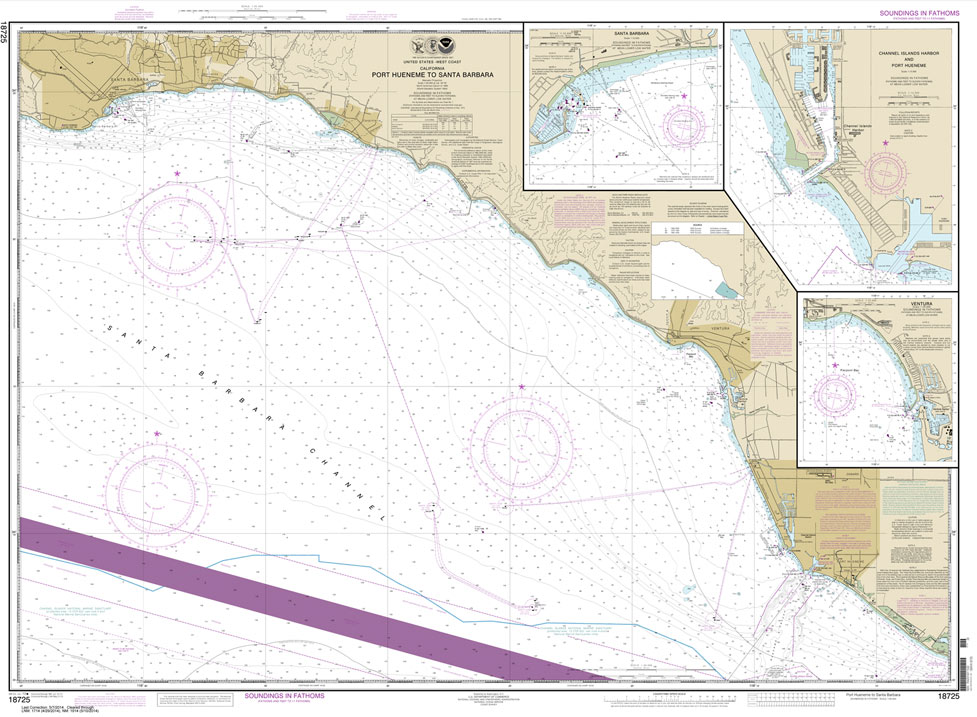 Port Hueneme to Santa Barbara;Santa Barbara;Channel Islands Harbor and Port Hueneme;Ventura