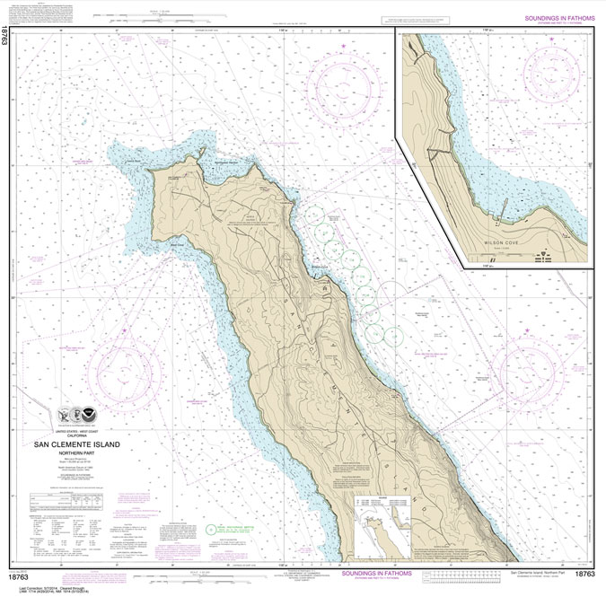 San Clemente lsland northern part;Wison Cove