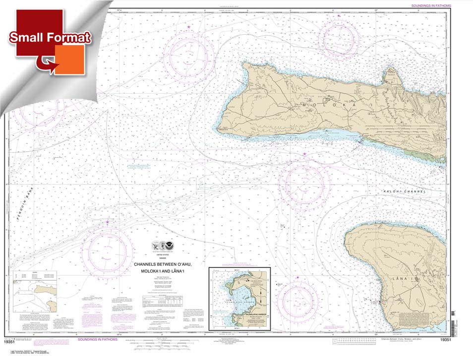 Channels between O'ahu: Moloka'i and Lana'i;Kaumalapa'u Harbor