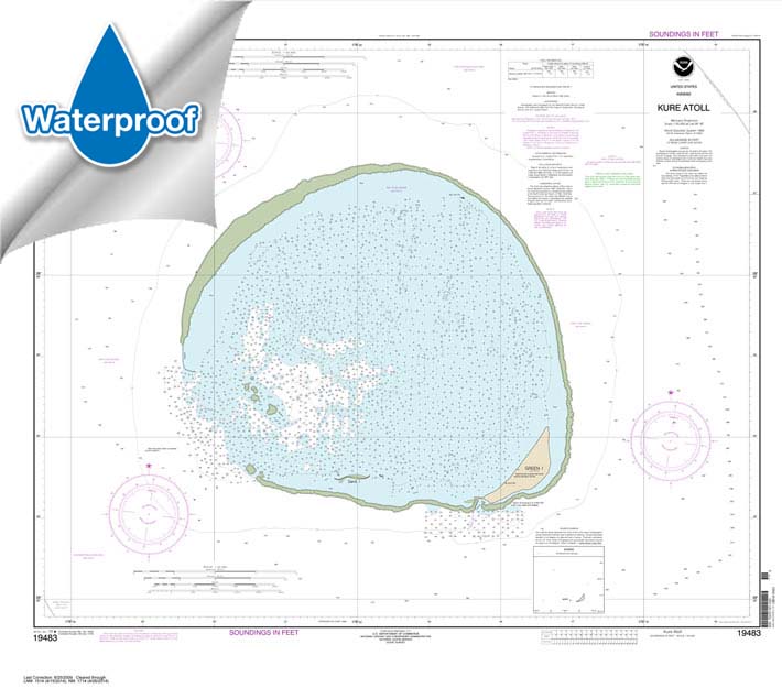 Hawai'i Kure Atoll 19483 Nautical Charts