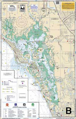 Lake Okeechobee Stuart to Fort Myers Beach Crossing Navigation Chart 20