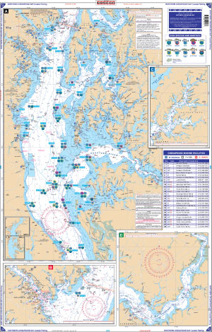 Topspot Map N246 Lower Chesapeake : Fishing Charts