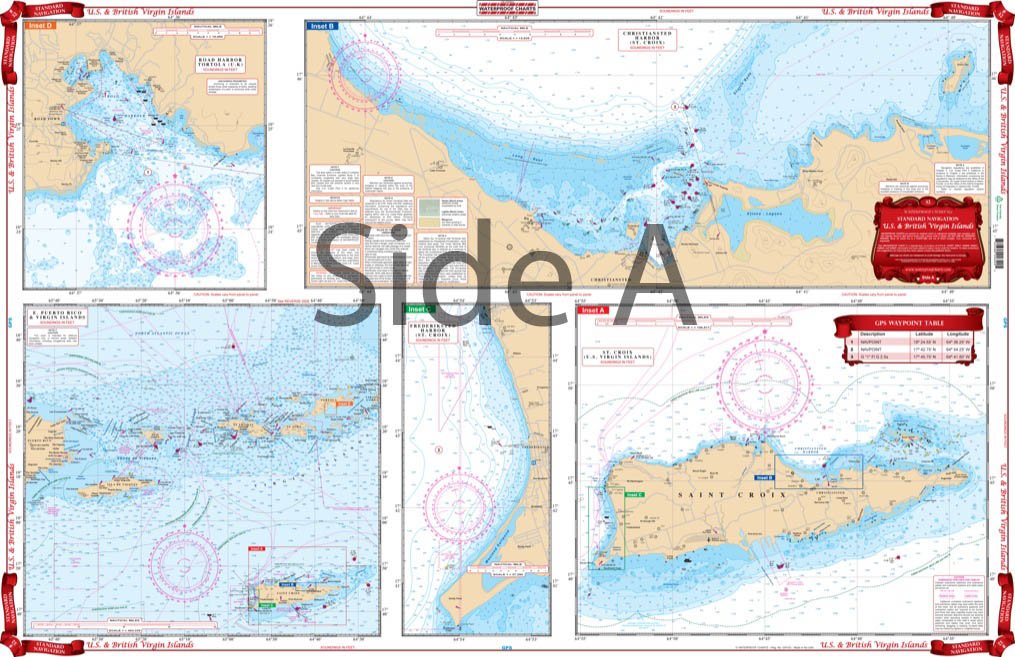caribbean atlantic ocean depth charts