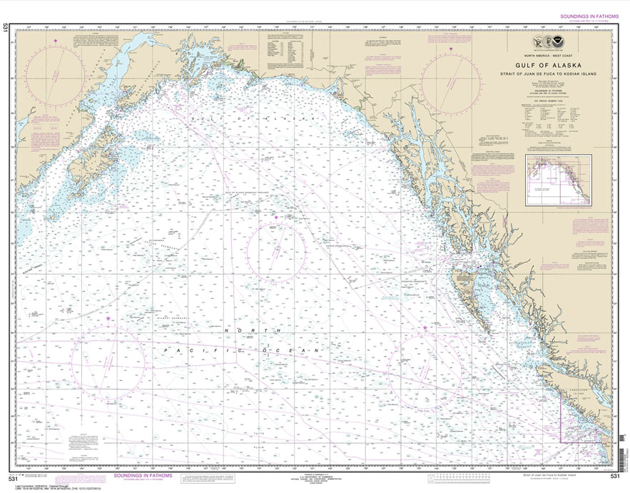 Gulf of Alaska Strait of Juan de Fuca to Kodiak Island