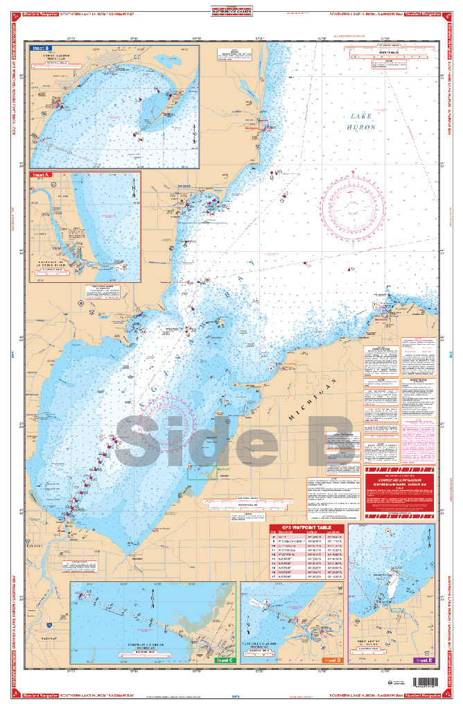 South Lake Huron and Saginaw Bay Navigation Chart 74