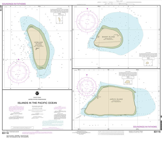 Islands in the Pacific Ocean-Jarvis: Bake and Howland Islands